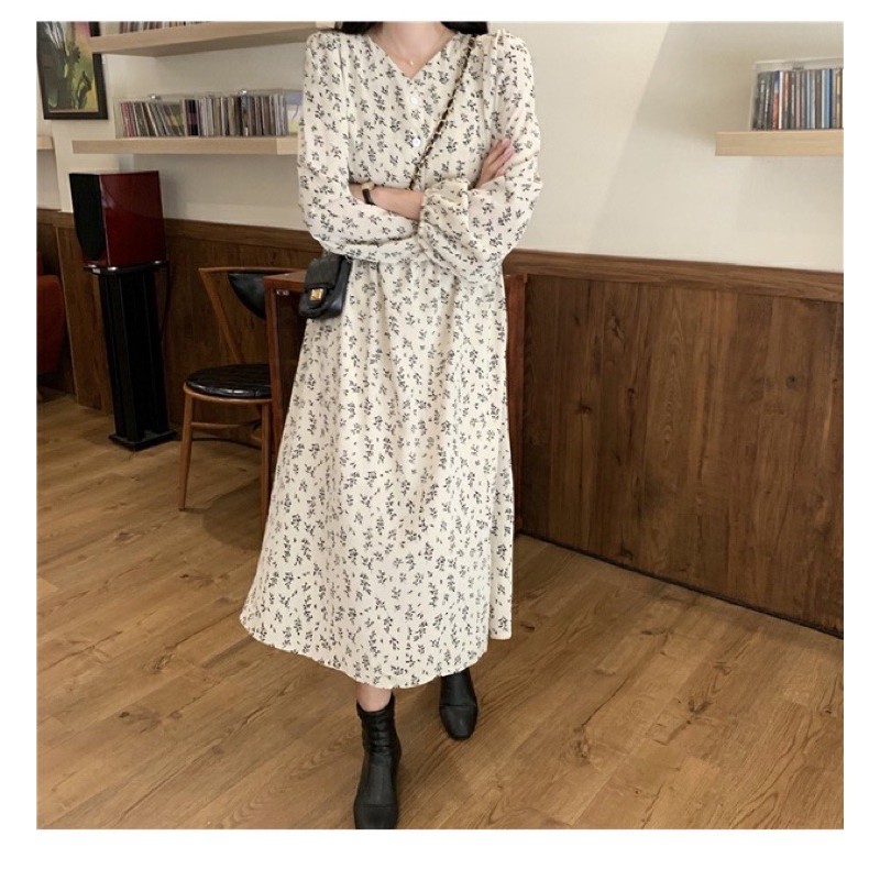 VÁY HOA NHÍ DÁNG DÀI HÀNG QUẢNG CHÂU SIÊU HOT