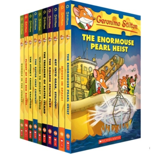 [Freeship]Bộ Nhập - Geronimo Stilton 10C (Từ tập 51-60)