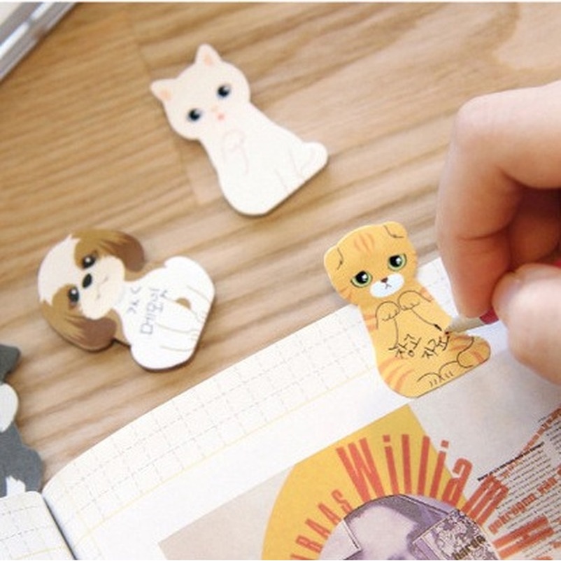 Set 40 giấy ghi chú hình hoạt hình dễ thương