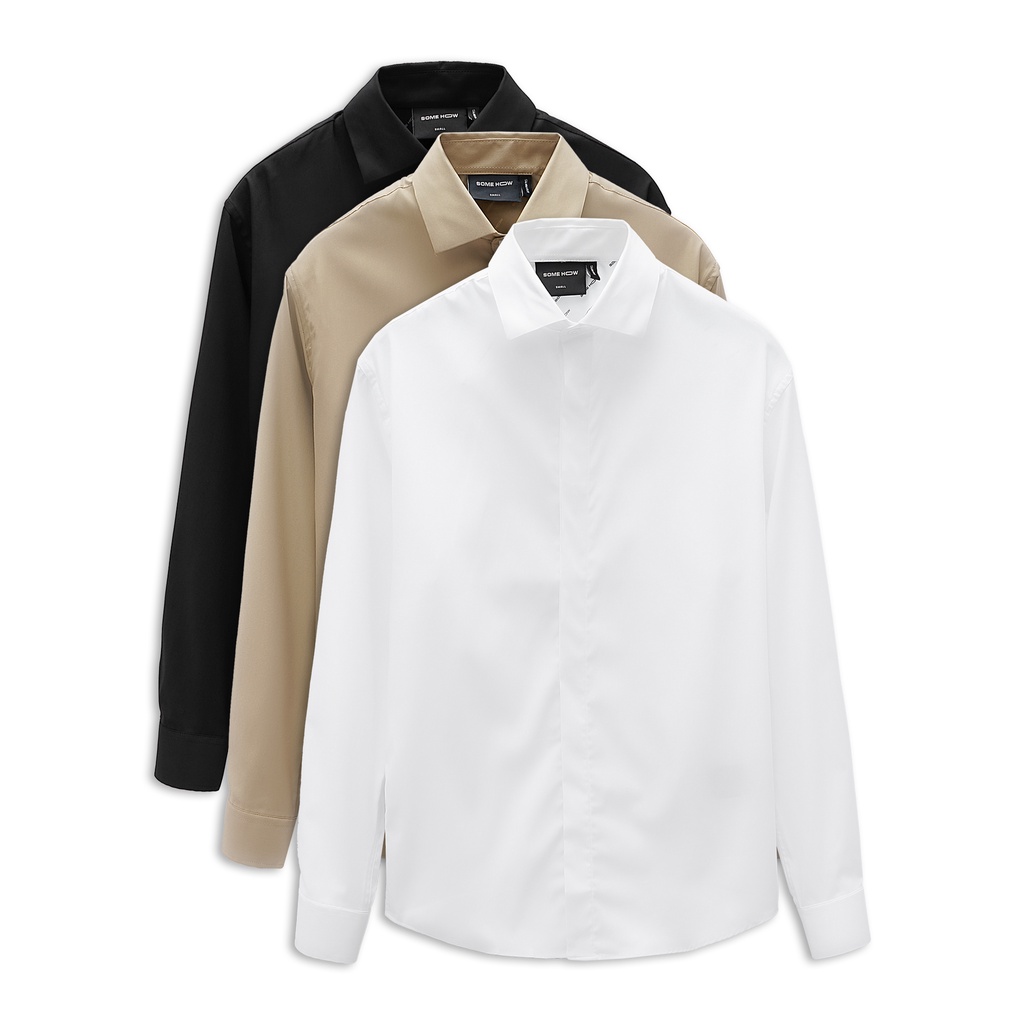 Áo Sơ Mi Nam BBW Office , Chất Vải Cotton Blend Thoải Mái , SM006124 ,SOMEHOW