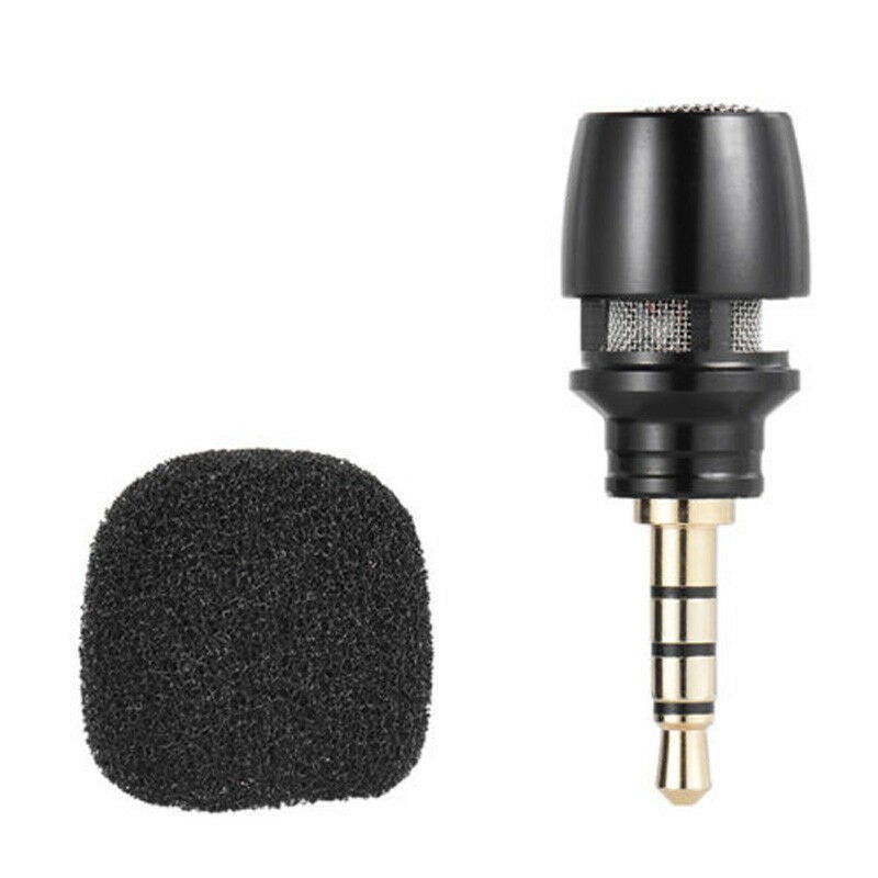 3.5mm Mini Black Stereo Microphone for Mobile Phone Smartphone Recording