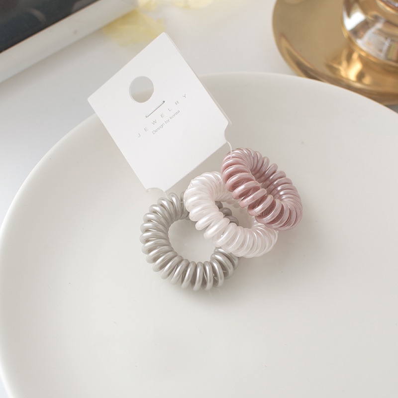 Combo 3 cột tóc lò xo ánh bạc Mua Tất (muatatshop)