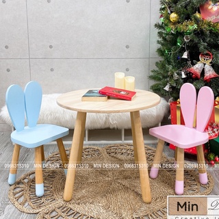 Bàn ghế gỗ montessori học tập đa năng cho bé mẫu giáo, tiểu học 100% gỗ sồi kết hợp gỗ cao su, MDF nhập khẩu cao cấp