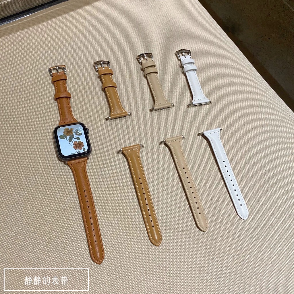 Dây Đeo Bằng Da Cho Apple Iwatch Series 6 5 Se 4 3 2 38mm 40mm 42mm 44mm