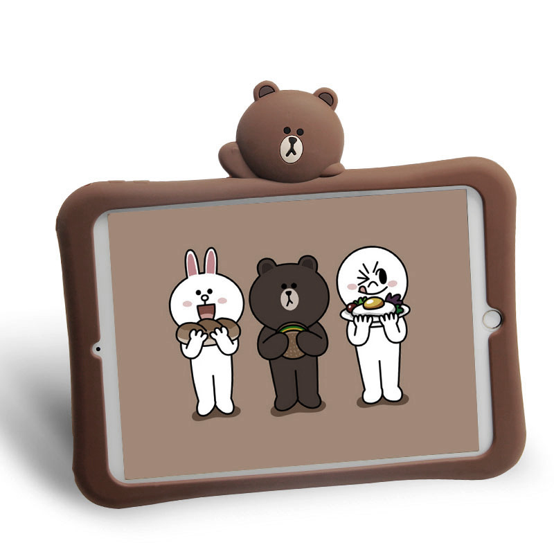 Ốp bảo vệ silicon hình gấu dễ thương cho iPad air 3 2019 2020 pro 11 inch mini iPad air 2 mini 1234 mini 5 Pro 9.7 iPad 5 / 2018 10.5 inch