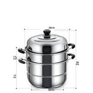 Nồi hấp đa năng 3 tầng 3 đáy