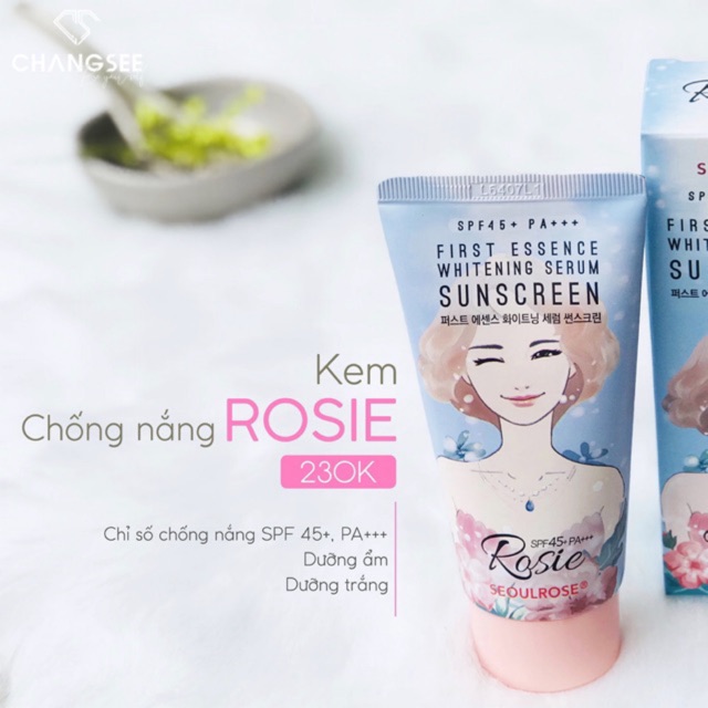 [SP BÁN CHẠY] Kem Chống Nắng Rosie First Essence Whitening Serum Sunscreen