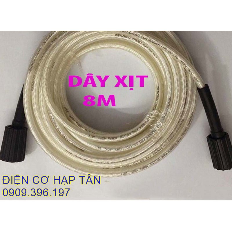 DÂY XỊT RỬA XE CAO ÁP  8 -10 -15 -20 -30MÉT- TRẮNG