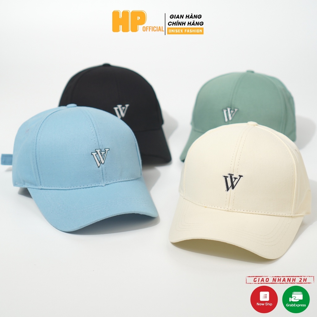Mũ lưỡi trai ❤️ Nón kết thêu hình chữ V chất kaki cao cấp form unisex nam nữ N24