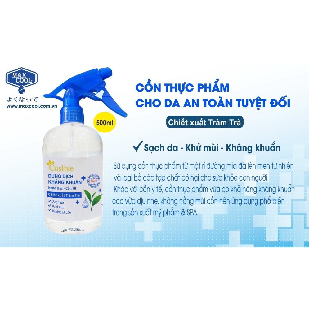 Xịt kháng khuẩn TINH DẦU TRÀM TRÀ 500ml