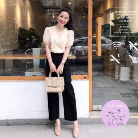 [Mã FASHIONXANH44 giảm 10% tối đa 30K đơn 99K] Quần Ống Suông Khóa Sườn Cạp Cao Siêu Tôn Dáng