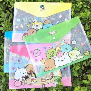 Túi đựng tài liệu khổ giấy A4 phiên bản hoạt hình dễ thương chất liệu PVC