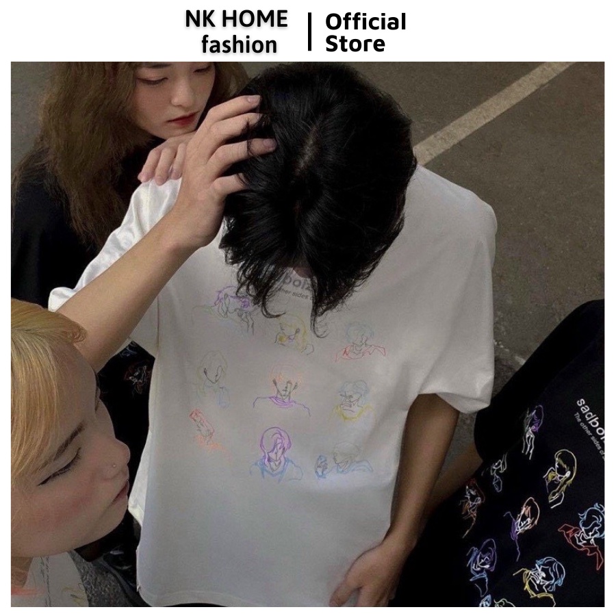 Áo ThunSad boy VIBES TOSS Tay Lỡ From Rộng Unisex - Áo Phông SHOP1999 Cho Nam Nữ Hội Nhóm