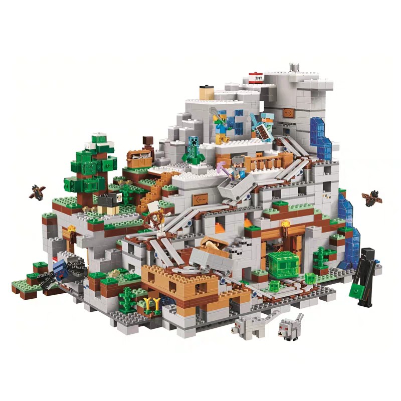 Đồ chơi Lắp ghép Mô hình  Xếp Hình Hang Động Trong Núi Bela 10735