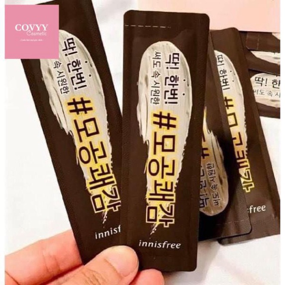 Gói Mặt Nạ Đất Sét giảm Mụn Đầu Đen Innisfree Super Volcanic Pore Clay Mask 2X.