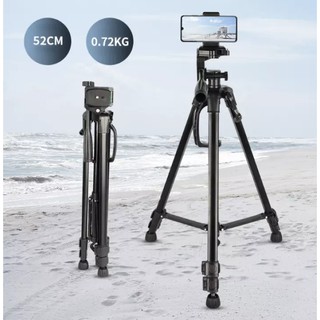  Gậy tripod kẹp điện thoại ipad máy tính bảng camera có khóa 3 chiều đầu xoay 360 độ