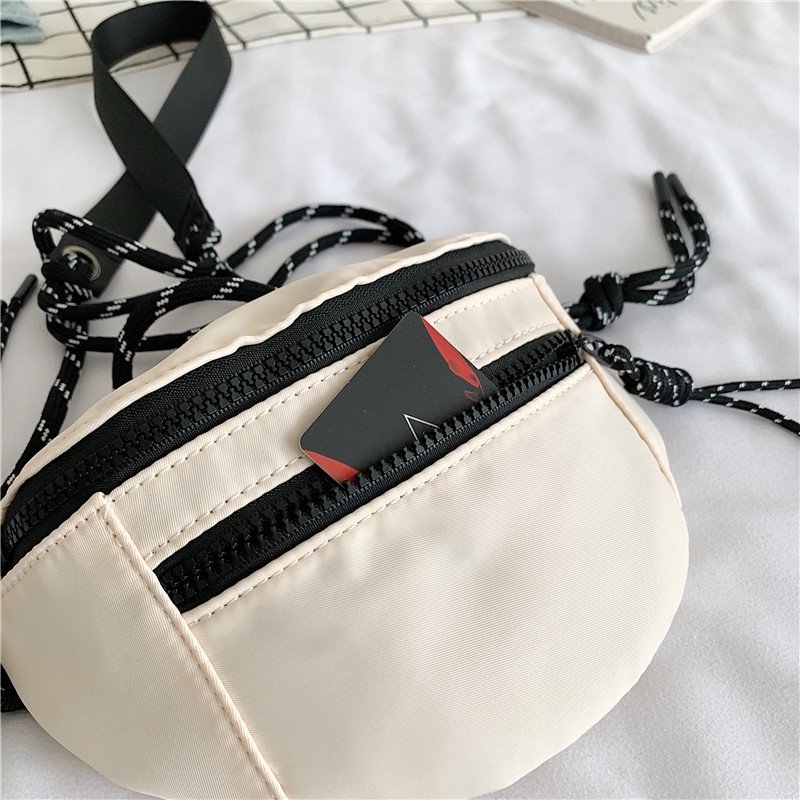 Túi Đeo Chéo Ngực Cỡ Lớn Bằng Nylon Thời Trang Hàn Quốc Cho Nữ