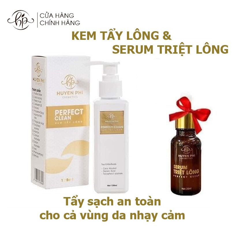 KEM TẨY LÔNG HUYỀN PHI ♥️FREESHIP♥️ và SERUM TRIỆT LÔNG VĨNH VIỄN triệt lông tay, chân, nách, bikini