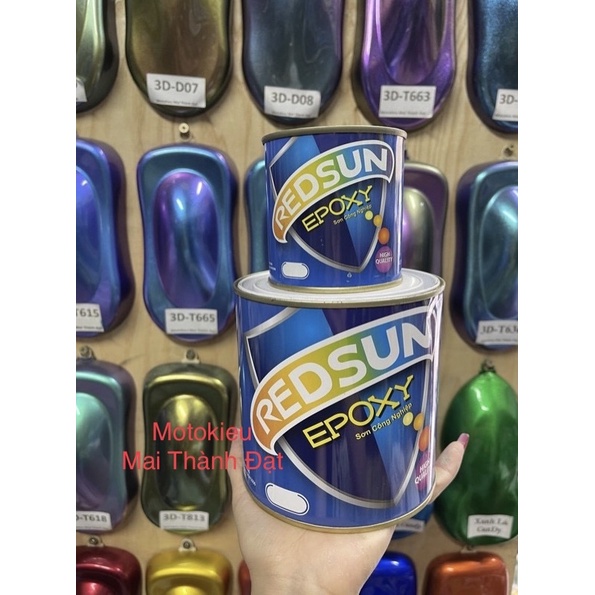 ﹍☼▼ Lót xám 2 thành phần Epoxy chuyên dùng cho dàn áo(Dương) ( sơn ôtô xe máy)