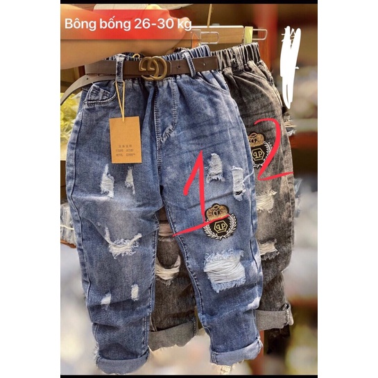(xả ) quần jean rách hàng quảng châu xịn đẹp (11-20kg)