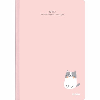 Vở B5 120 trang caro 5x5 Klong MS 835 may dán gáy bìa màu Pastel [Chọn màu] Sổ KLONG, bìa cute