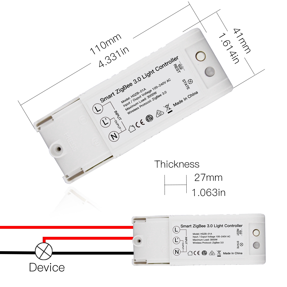 AC100-240V Smart ZigBee 3.0 Light Controller DIY Smart Home Modified Switch Work With Echo Plus Alexa SmartThings | BigBuy360 - bigbuy360.vn