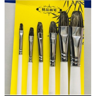 Cọ Bộ Oval Matisse 938 Cán Trắng (Bộ 6 cây)