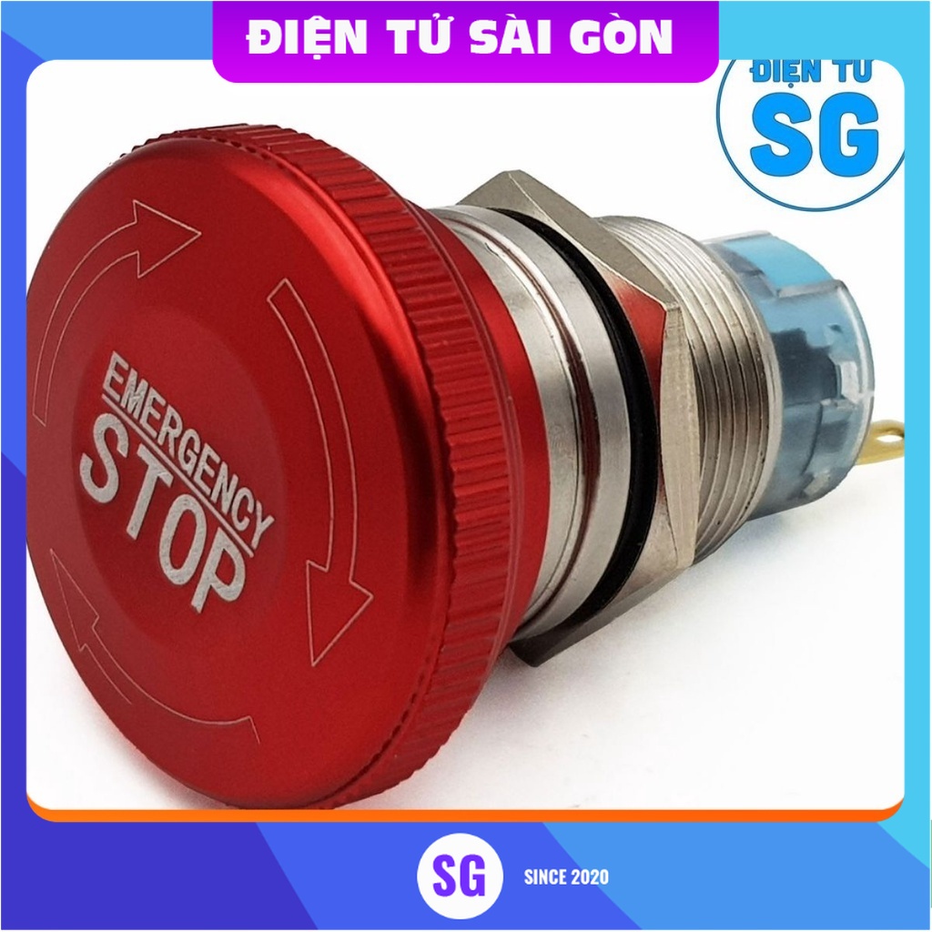 Nút dừng khẩn cấp kim loại 19mm
