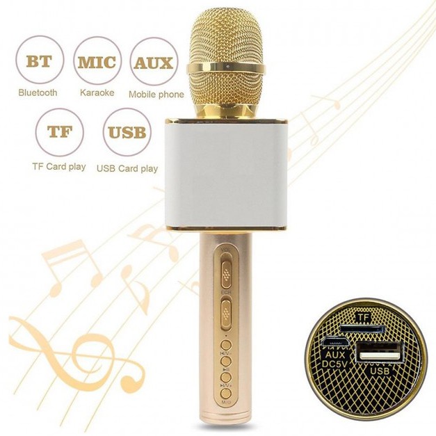 Micro hát karaoke trên điện thoại SD08 bluetooth âm thanh chuẩn cho giọng hát cực hay