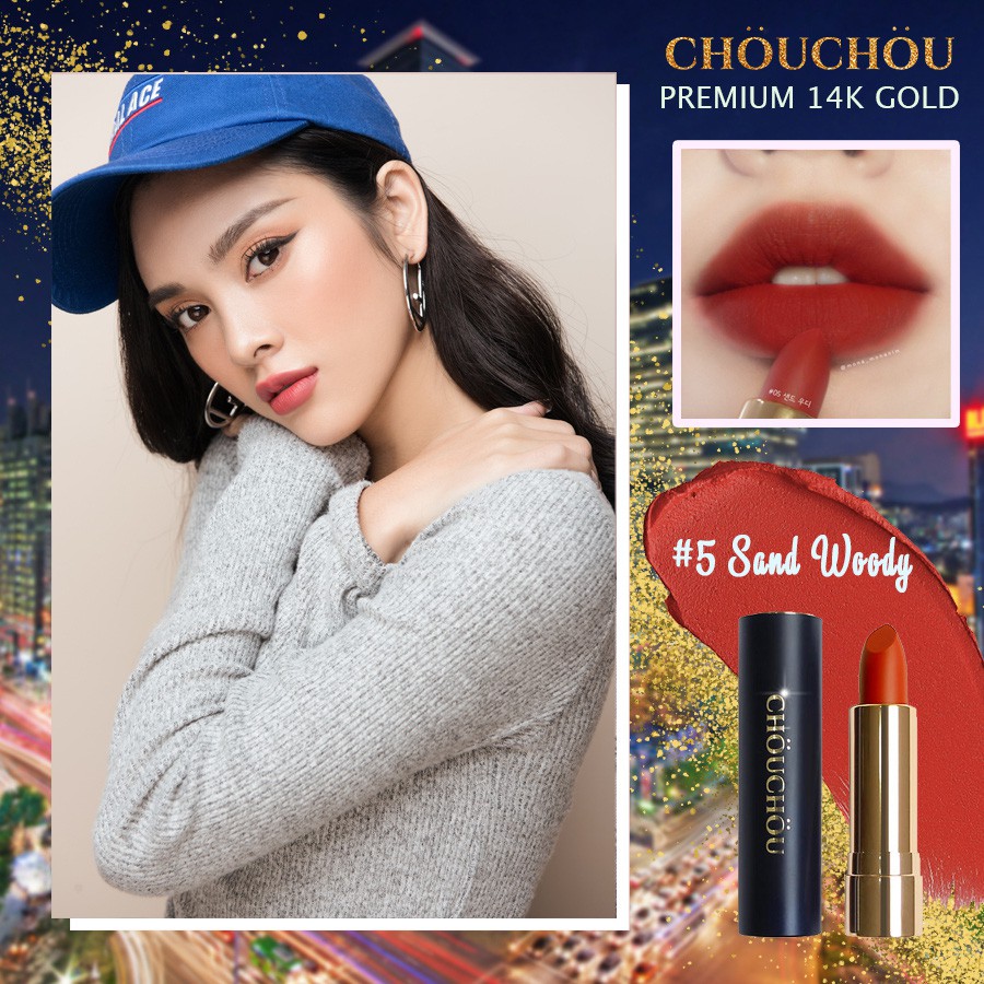 Son Chou Chou Mạ Vàng Premium Matte 14k Gold Edition