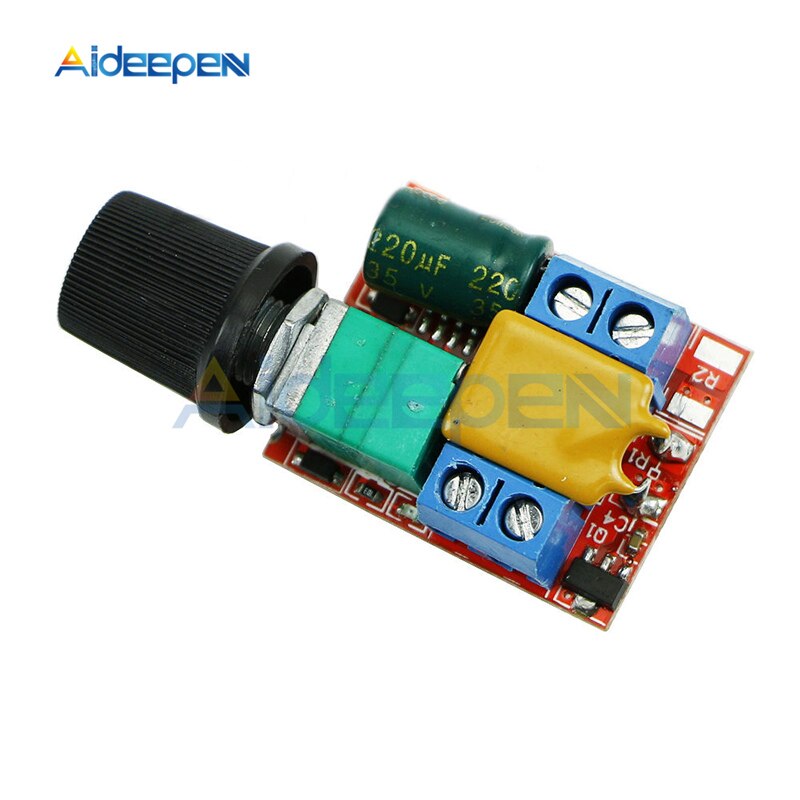 Bộ Điều Khiển Tốc Độ Động Cơ Dc 3v-35v 5a Dc Pwm 6v 12v 24v Dc