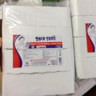 Bông Y Tế Bạch Tuyết Cắt Miếng gói 500g