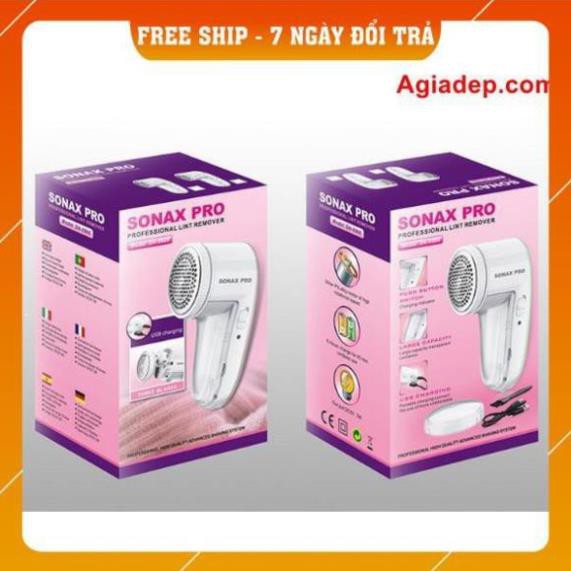 Máy cắt Lông xù quần áo, chăn thảm mini cầm tay Pin sạc tiện dụng Sonax Pro S9966