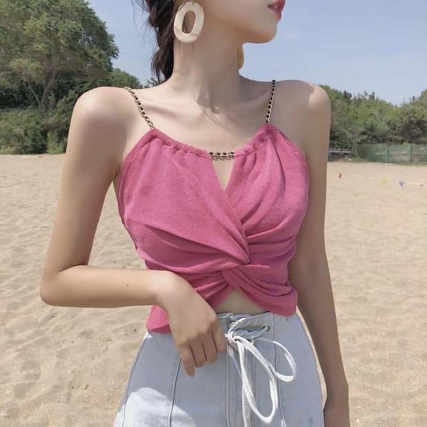 áo dây xích ngọc tiểu thư cực dễ thương