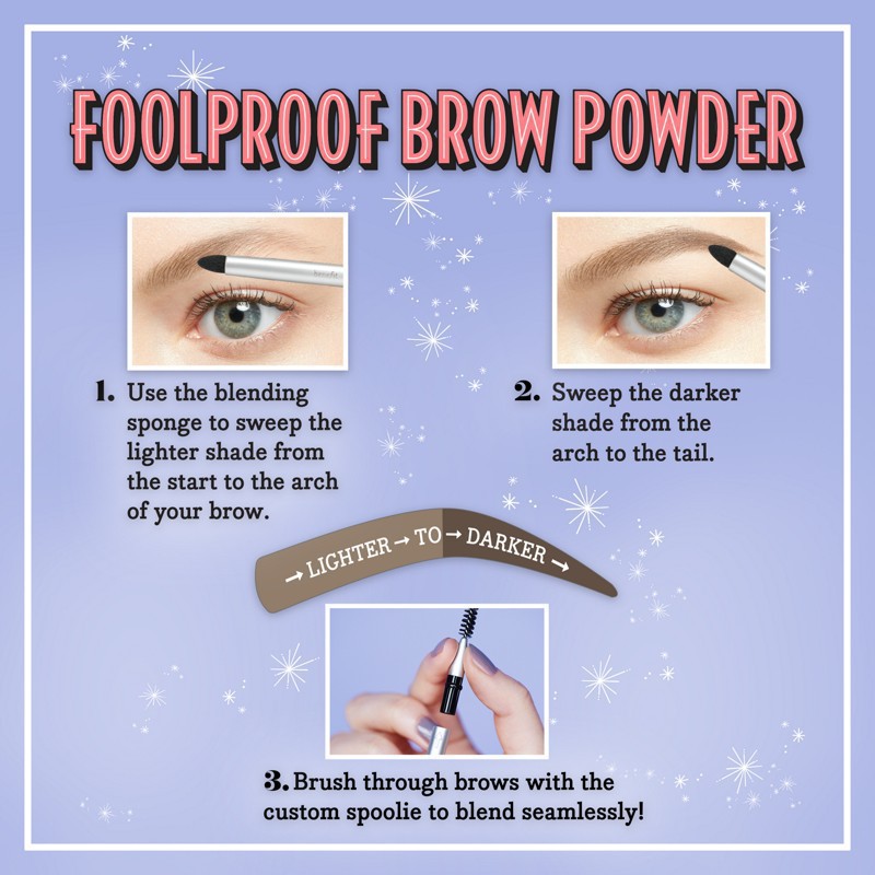 Bột kẻ lông mày BENEFIT Foolproof Brow Powder