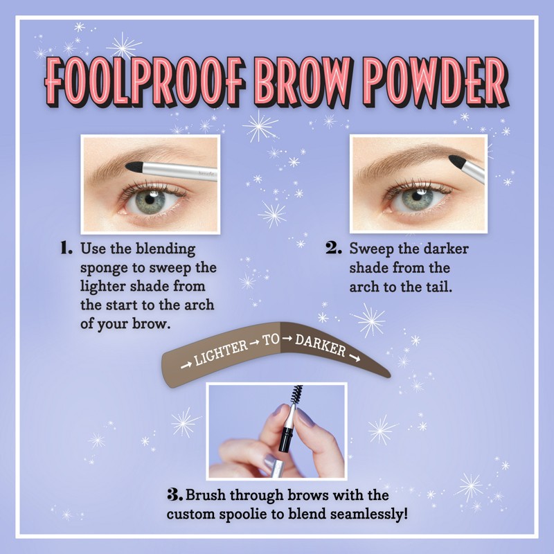 Bột kẻ lông mày BENEFIT Foolproof Brow Powder