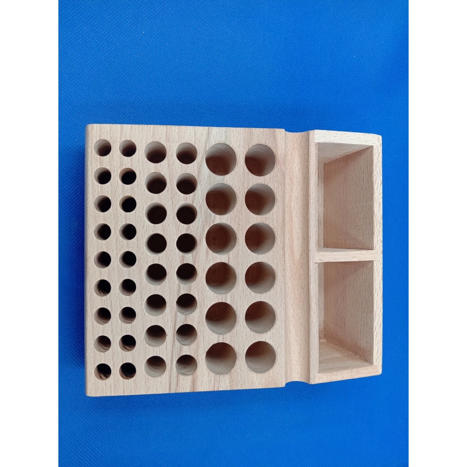 Khay gỗ đựng dụng cụ tiện lợi ngành da handmade