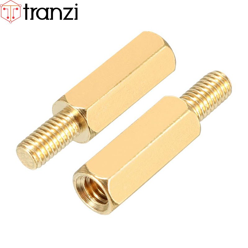 Trụ vít lục giác đực cái đồng M4x12+6 - túi 10 cái