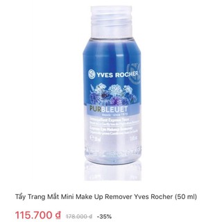 Xả Kho nước tẩy trang Mini Makeup Removal Yves Rocher 50ml