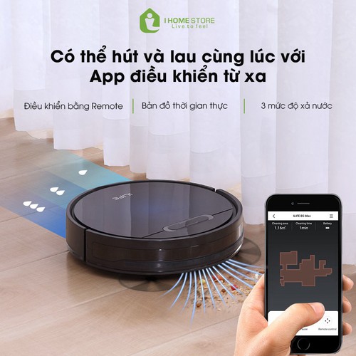 Robot hút bụi lau nhà ILIFE B5 Max ( Bảo hành 18 tháng )