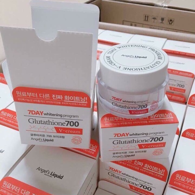 Kem Dưỡng Trắng Da 7Day Whitening Program Glutathione 700 V-Cream