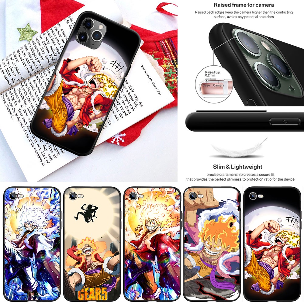 Ốp Điện Thoại Họa Tiết Luffy Nika ONE PIECE Cho iPhone 5 5S 6 6S 7 8 11 Pro Max Plus SE XR CA53