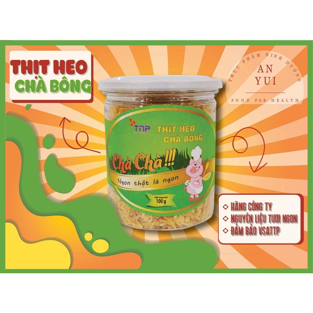 CAM KẾT THỊT ĐƯỢC KIỂM DỊCH, Chà Bông Heo Chà Chà Thảo Nguyên Phát TNP HŨ 100g