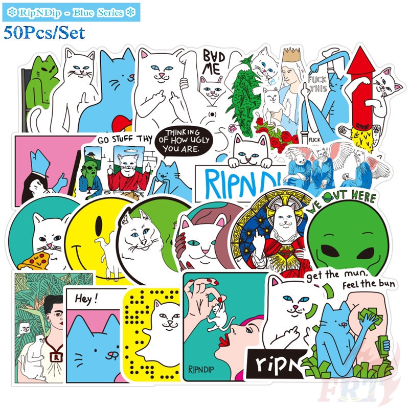 ❉ RipNDip Series 02 Arts Series Stickers ❉ 50Pcs/Set Luggage Laptop Skateboard Doodle Stickers