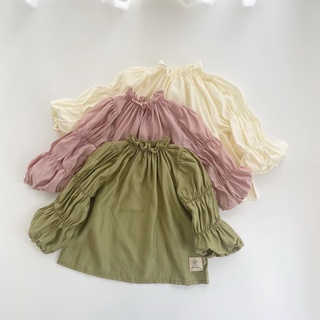 Áo sơmi cổ bèo cho bé gái P'ti chou ( Rosie Blouse )