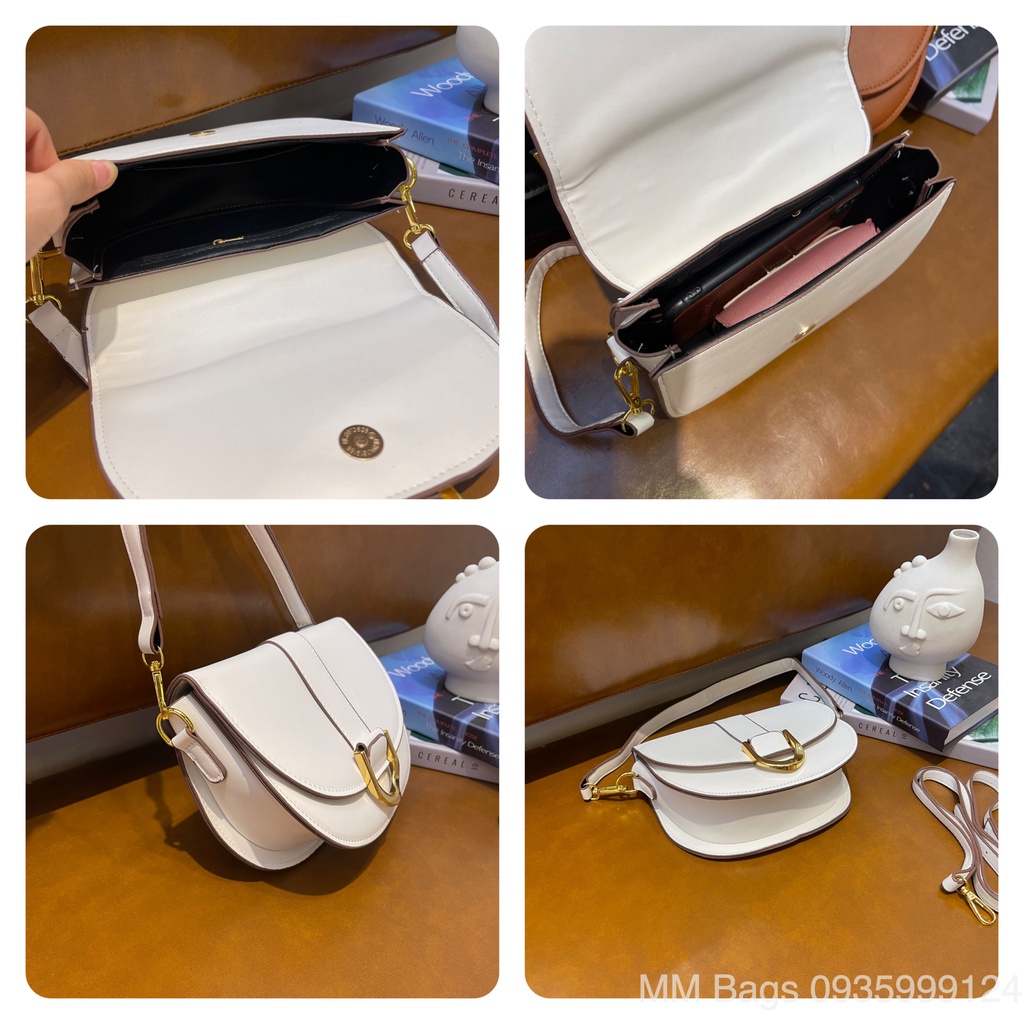 Túi xách nữ CNK bán nguyệt size 23 chất min form cứng cáp MM Bags