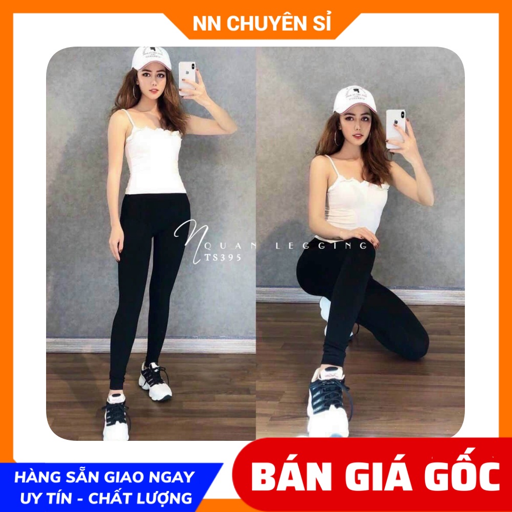 Quần legging cho nữ dài lửng ngố đùi chất thun mềm co giãn lên phom siêu nịn dáng TS395