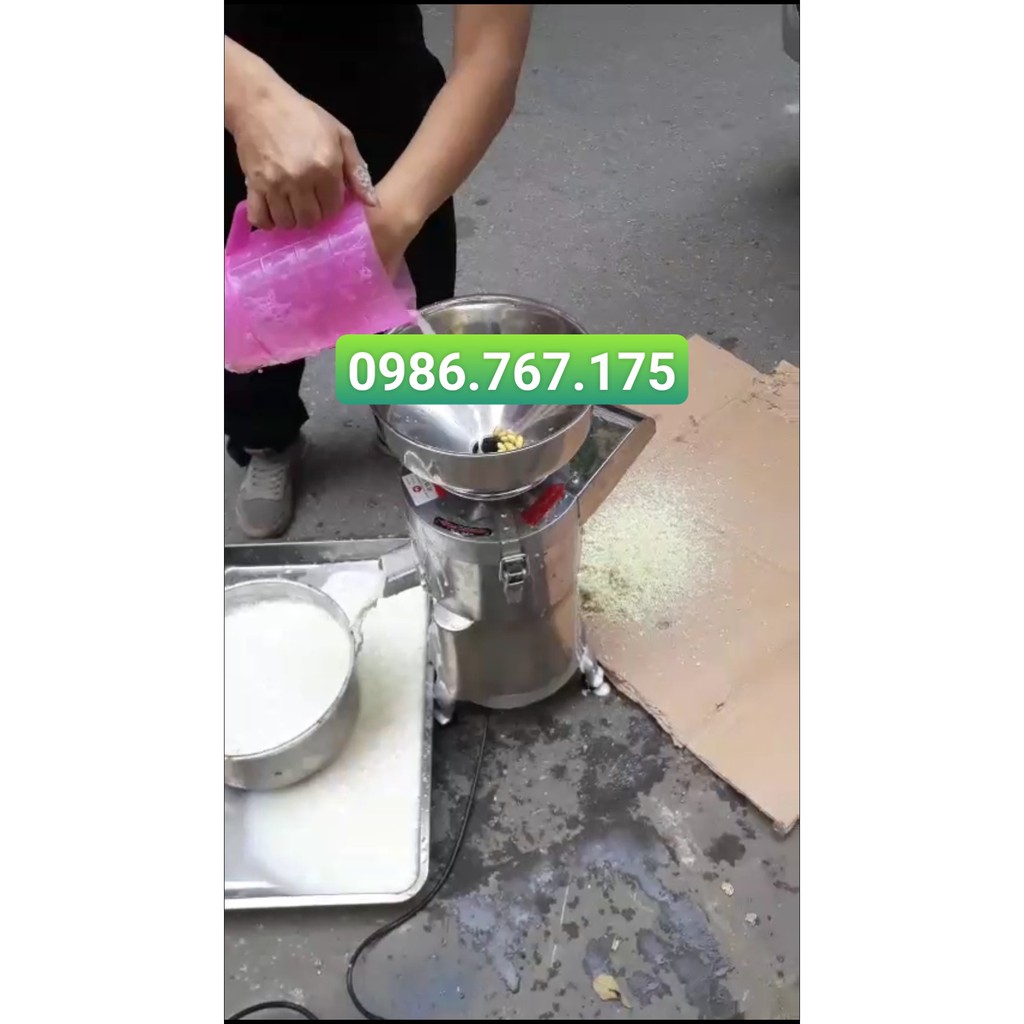 Máy làm sữa ngô non, sữa bắp, làm sữa đậu nành nguyên chất - Máy vừa xay vừa lọc 20kg/h, chất liệu Inox