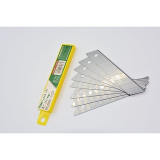 Lưỡi dao rọc giấy SunWood, cỡ lớn, loại 8 lưỡi Bạc - hộp 10 chiếc lưỡi/hộp - E91053 - HOKAMI STORE
