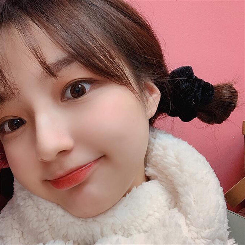 Fashion Women Gilr Korean Hair Rope Silk Hairbands  Ponytail Headpieces Hair Accessories